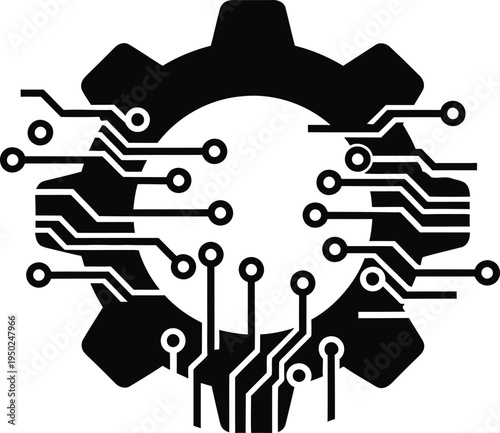 Mechanical gear with circuit board patterns for industry