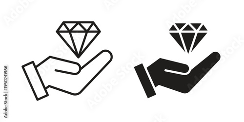 Value Proposition icon line vector illustration in solid color design