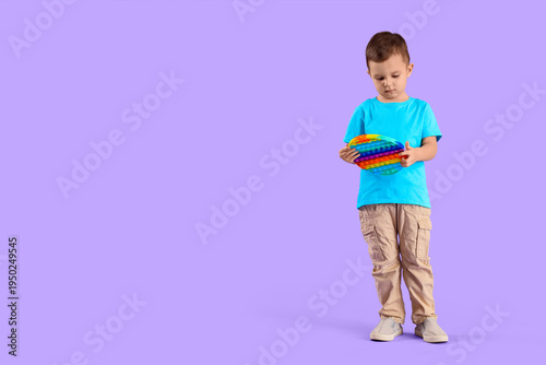Little boy with autistic di...
