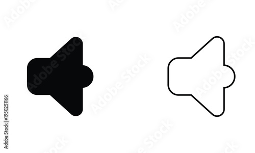 Human Speaking With Sound Waves Icon. Minimal showing human profiles emitting sound waves, representing speech, voice communication, audio messaging, language, broadcasting concept icon.