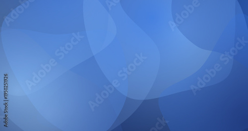 Abstract blue background with flowing smooth curves and soft light gradients