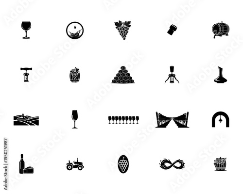 Wine making and tasting with grapes barrels and glasses wine glass wine barrel