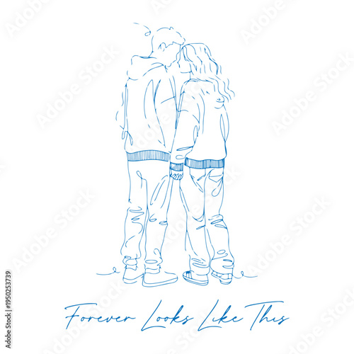 Professional young man and woman T-Shirt Design Template, Modern young man and woman T-Shirt Design Template, Unique Young man and woman T-Shirt Design Template