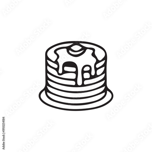 cake vector on white background