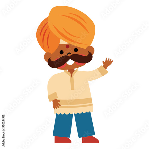 Indian Man in Traditional Clothes