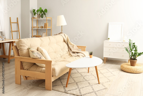 Interior of light living ro...