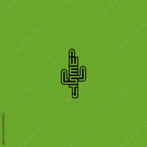 West vertical text, cactus logo.
