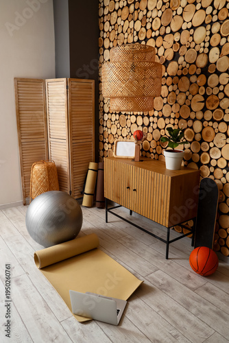 Interior of living room wit...