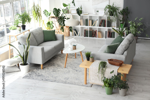 Interior of modern living r...