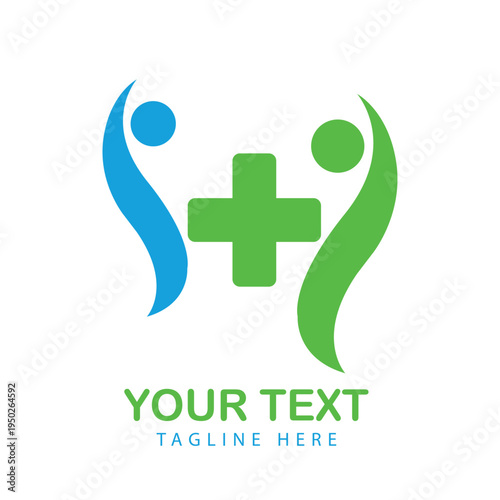 medical logo design vector