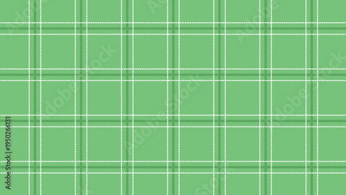 Simple Green and White Plaid Pattern Background