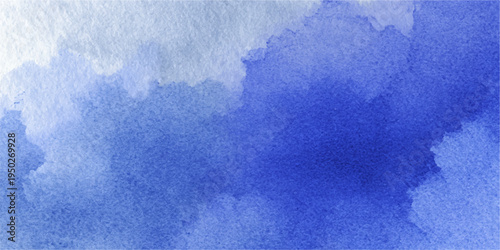 A serene abstract blue watercolor background featuring a frosty winter texture inspired by ice crystals, frozen clouds, and the light patterns of a cold, snowy sky