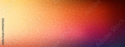Retro gradient background heavily overlaid with retro film grain and scratch textures
