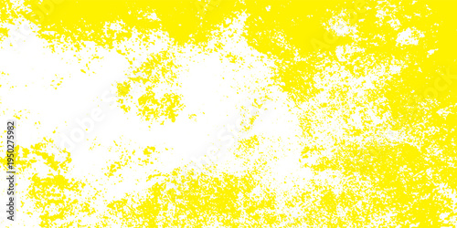 Yellow Grunge Texture Background With Distressed Paint Splatter and Vintage Rough Surface