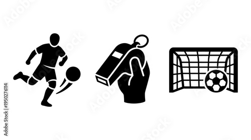 Soccer game equipment and player icon