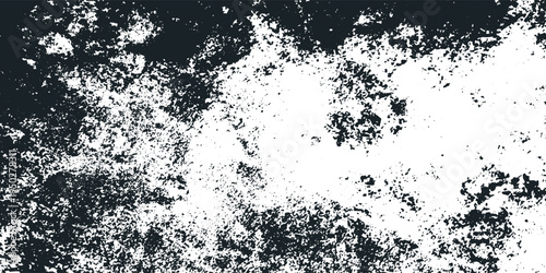Black and White Grunge Texture Background With Distressed Noise and Abstract Rough Surface Pattern