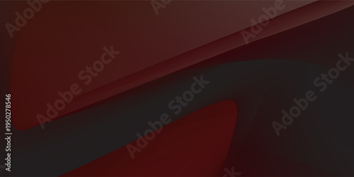 Abstract Dark Red and Black Geometric Background with Subtle Lighting.