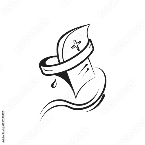 vector illustration of a pirate ship