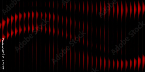 Dynamic futuristic striped vertical lines and distorted striking red blue diagonal gradients.