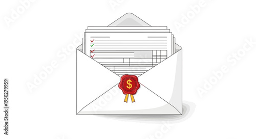 Tax documents sealed in an envelope on a typical day