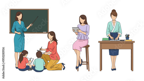 Classroom Insights: A curated visual narrative showcasing diverse moments within a classroom setting, featuring interactions, learning, and instruction.