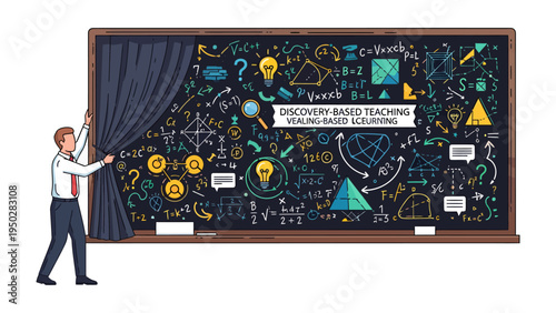 Unveiling Discovery-Based Learning: A dedicated educator draws back a curtain to reveal the intricate tapestry of knowledge woven into discovery-based teaching and visualization-based learning.