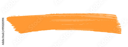 Thick Orange Acrylic Paint Sweep with Rich Texture for Dynamic Graphic Design and Vibrant Layouts.