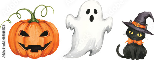 Vector Illustration Halloween Elements Collection