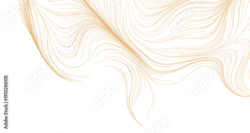 Abstract gold lines design ...