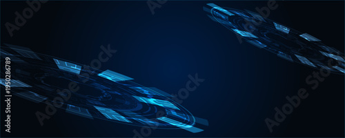 Dark blue with noise for modern technology background design.