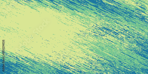 Abstract textured background with diagonal brush strokes in yellow and blue-green hues.