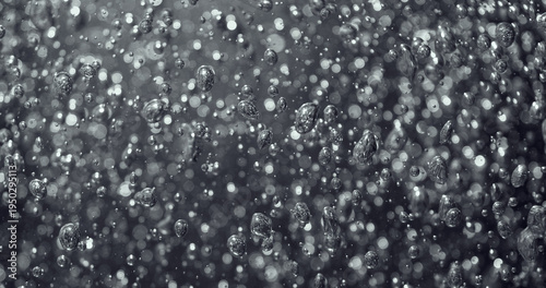 Fotografija Abstract macro background of rising bubbles in liquid