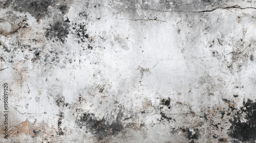 Aged textured wall with cracks and dark stains
