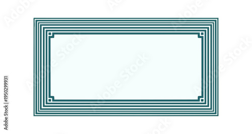 Geometric frame design decorative element for graphic composition