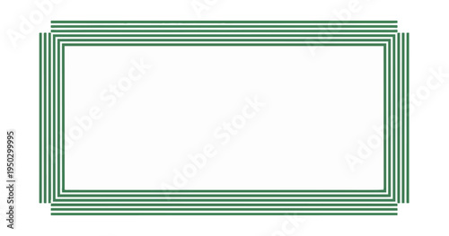 Geometric frame with copy space on black background for design