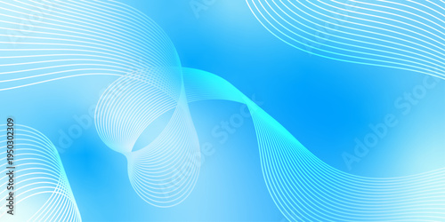 Abstract wave element for design. Digital frequency track equalizer. Stylized line art background. Colorful shiny wave with lines created using blend tool. Curved wavy line, smooth stripe Vector.