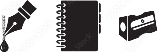 Illustration of three classic vintage camper vans in a row, graphic design elements