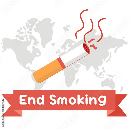 Campaign graphic urging people to stop smoking for better health