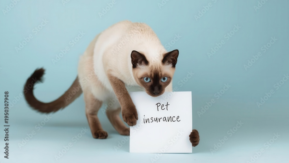Obraz premium Accident only pet insurance for your beloved pet home office informative image light background engaging concept