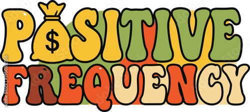 Positive Frequency Wellness Typography Pattern