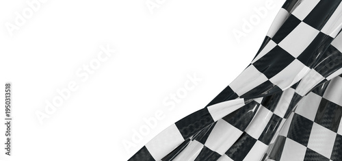 Black and white checkered f...