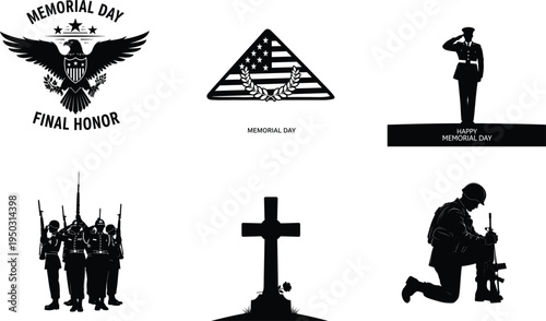 Memorial day tribute to fallen heroes and military service