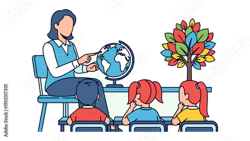 Worldly Wisdom: A dedicated educator guiding young minds through the wonders of the world, fostering curiosity and inspiring a future generation.