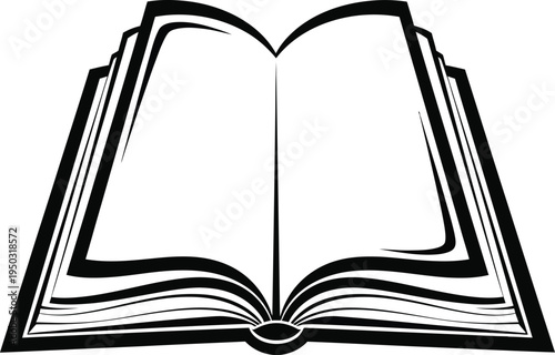 An open book illustration