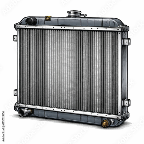 radiator icon white background.