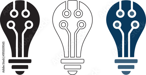 AI icons,Artificial intelligence Vector illustration 