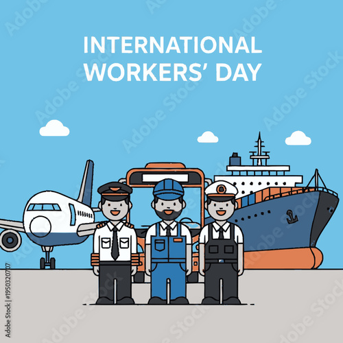 International Workers' Day celebration with workers.