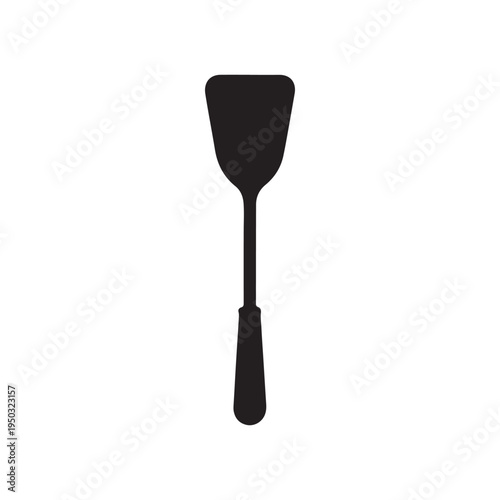 Spatula silhouette vector illustration on white background
