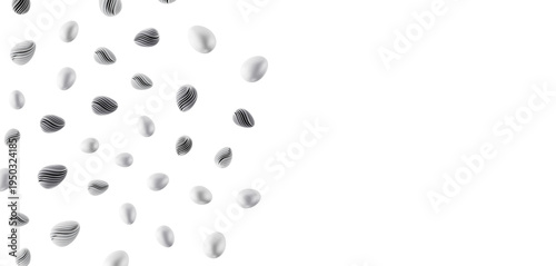 Abstract design of eggs wit...