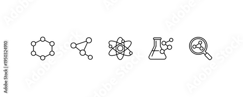 Golden Medal Trophy Badge Prize and Winner Icons Set